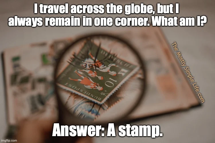 stamp corner riddle