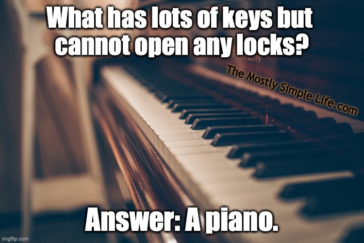 piano keys riddle