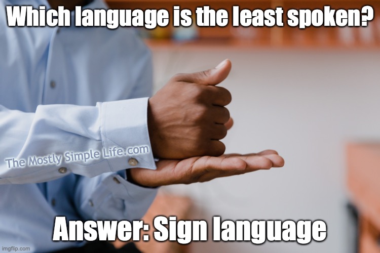 sign language unspoken riddle