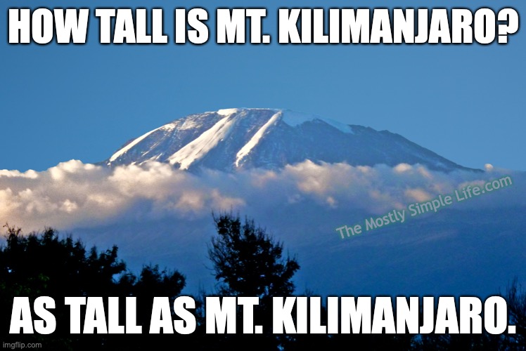mt kilimanjaro anti joke