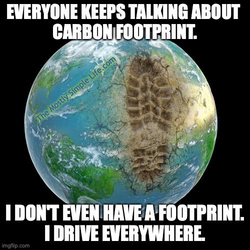 Carbon footprint joke
