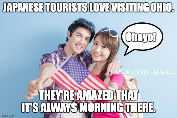 japanese tourists visiting ohio joke