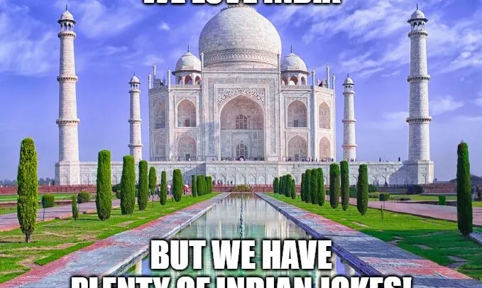 we love india message with jokes