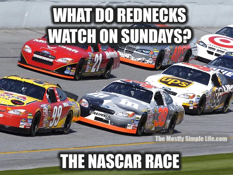 nascar race and rednecks joke