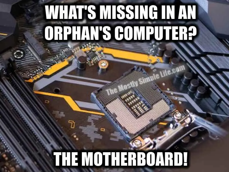 orphan's computer meme