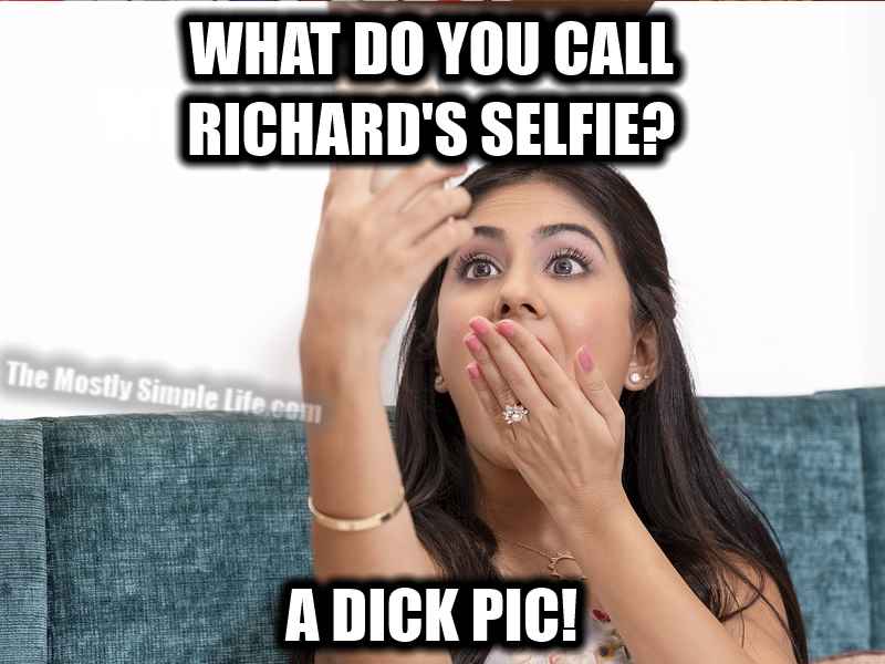 richard's selfie joke