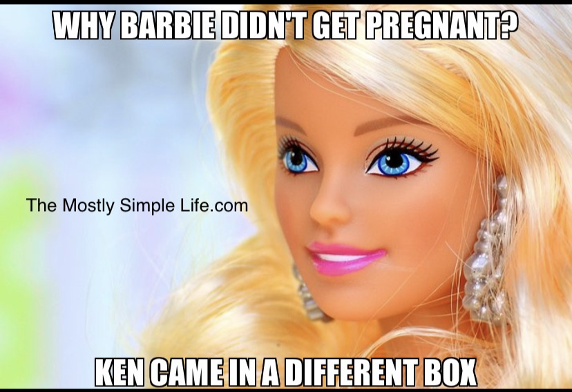 barbie joke about ken in a different box