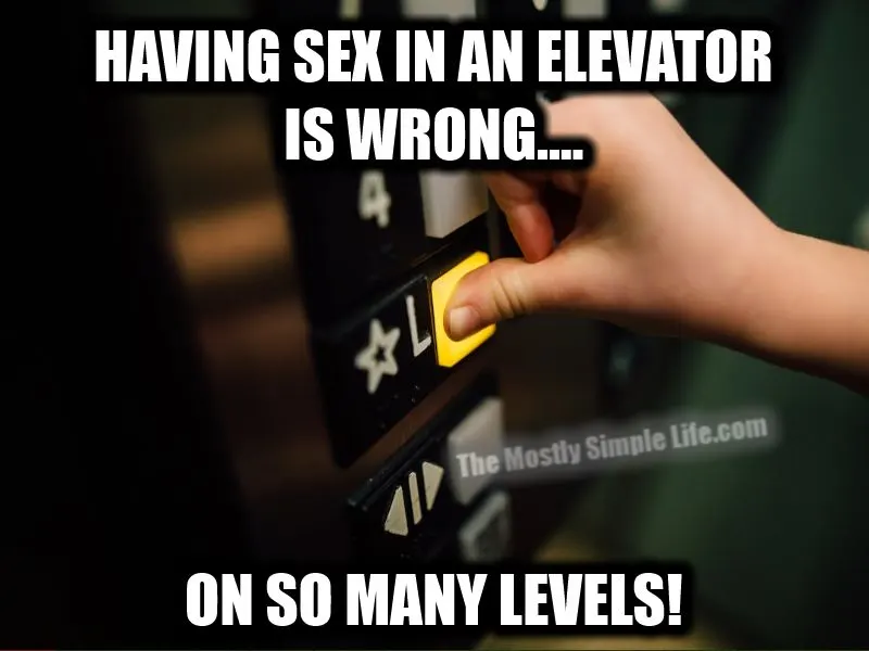 intercourse in an elevator