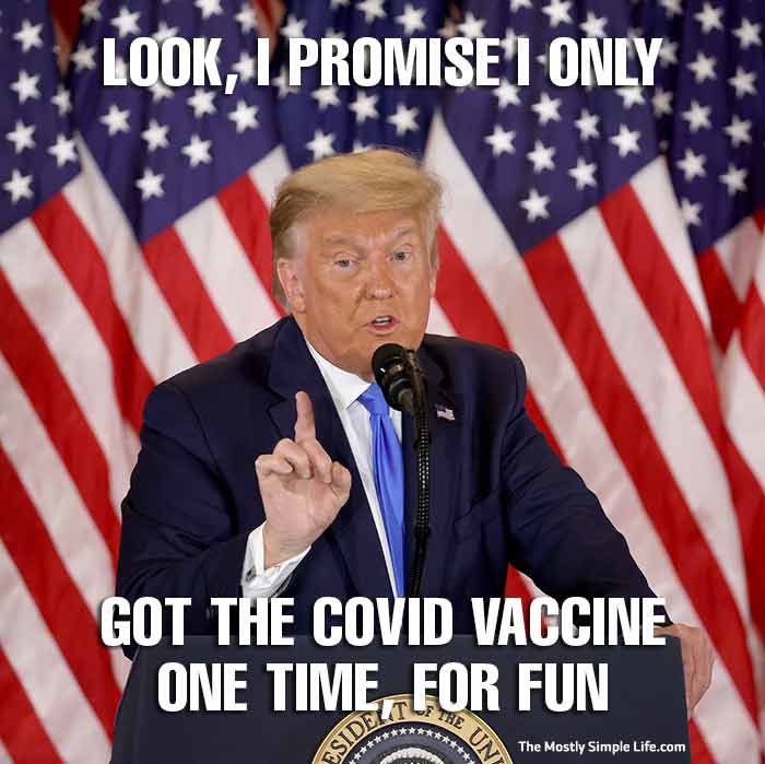 donald trump meme about the covid vaccine