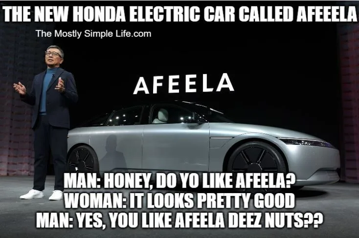 afeela joke new electric car