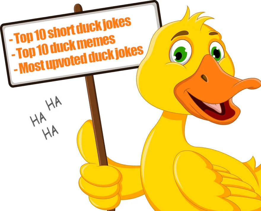 duck showing a list of jokes