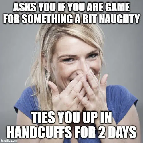 girlfriend asks if you are game for naughty meme