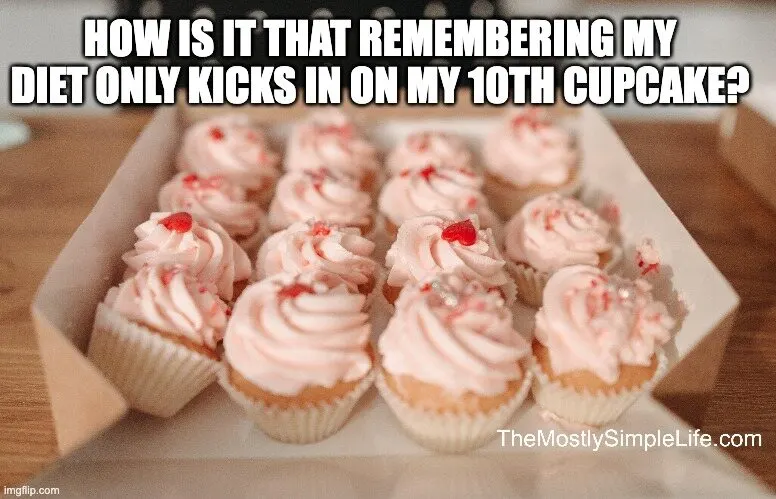 10th cupcake and a diet joke