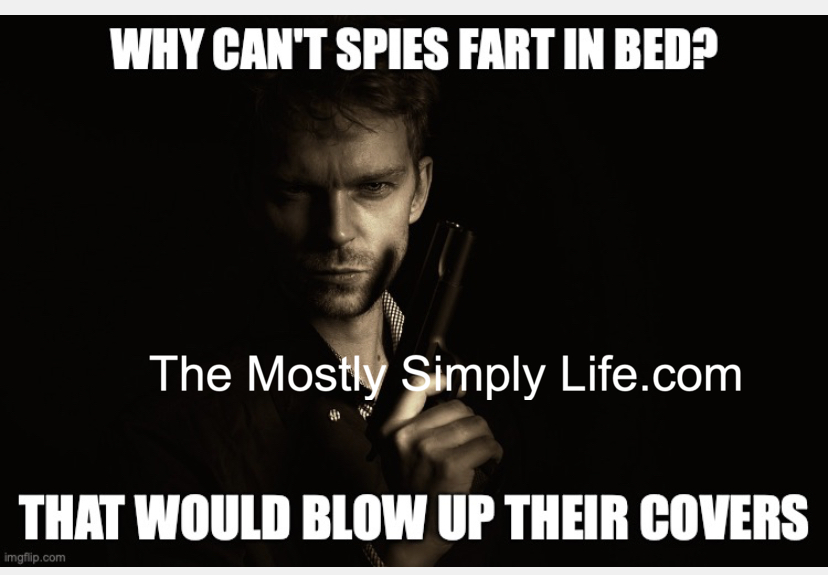 Spy blowing up covers
