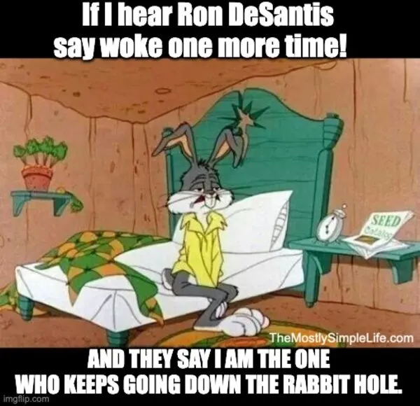 Bugs Bunny woke.
