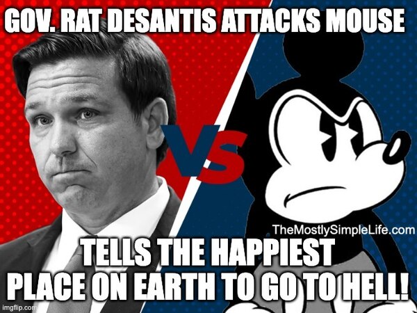 Ron DeSantis vs Mickey Mouse