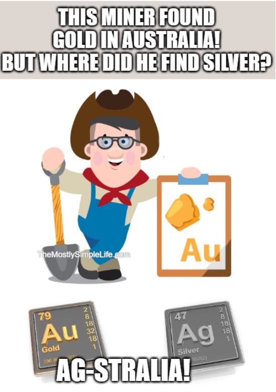 joke about miner finding gold in australia