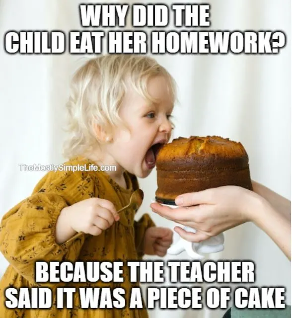 piece of cake child joke