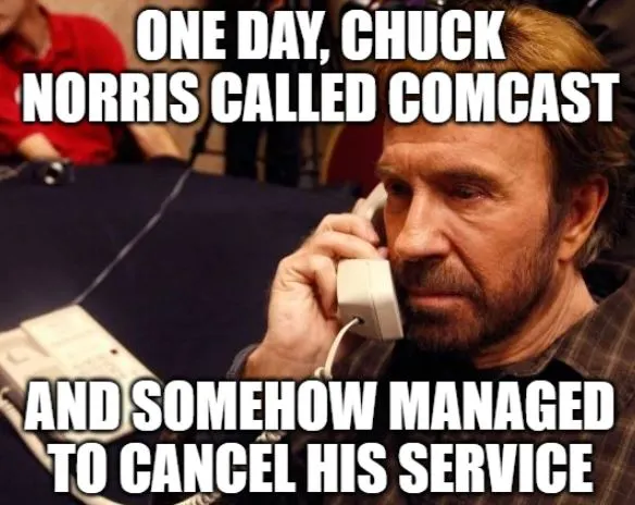 comcast chuck norris meme