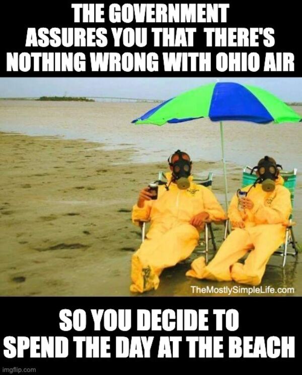 meme about a day at the beach in ohio