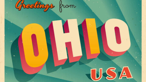 funny ohio postcard design