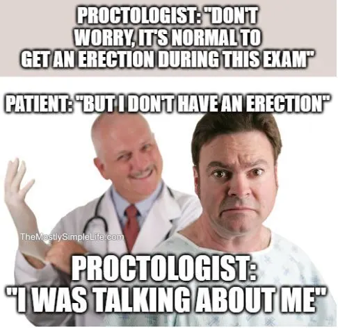 proctologist exam joke