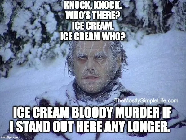 Man Frozen in snow from The Shining.