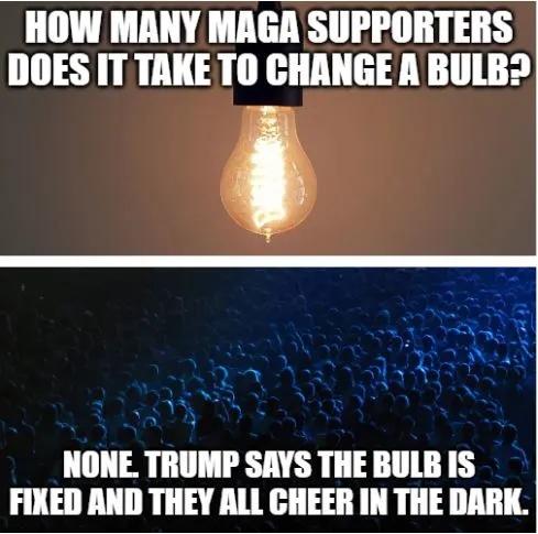 trump light bulb joke