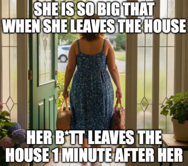 joke about a behind leaving 1 minute after the person