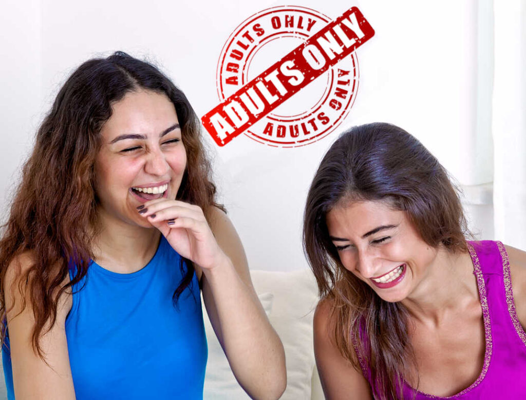 header image showing 2 adult women laughing