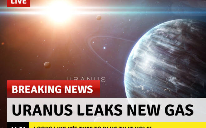 funny breaking news about uranus leaking gas