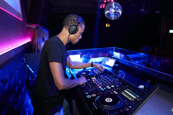 dj in nightclub