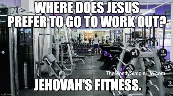 Gym photo. Jehovah fitness.
