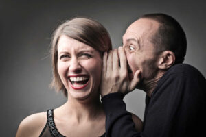 couple of adults laughing