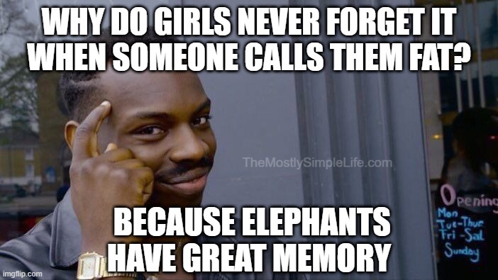 Because elephants have great memory.