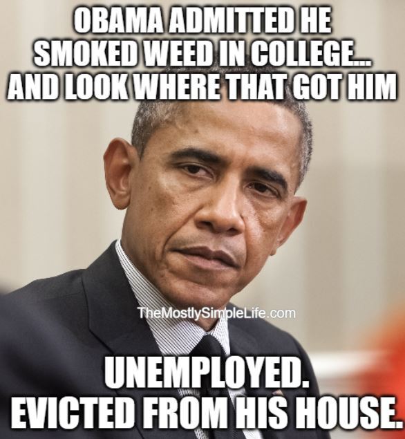 clean joke about Obama being evicted from his house