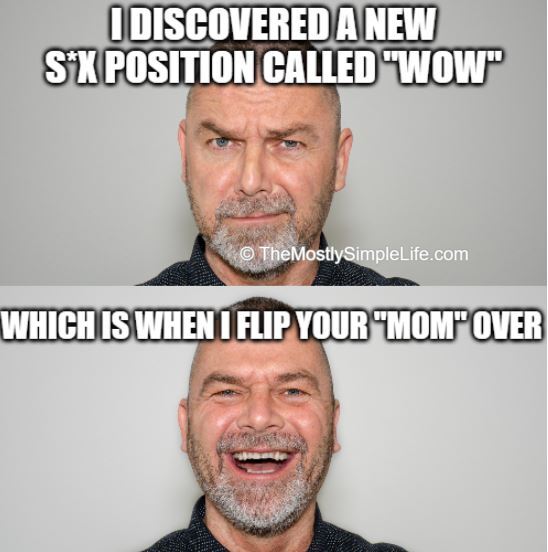dad joke about flipping your mom over
