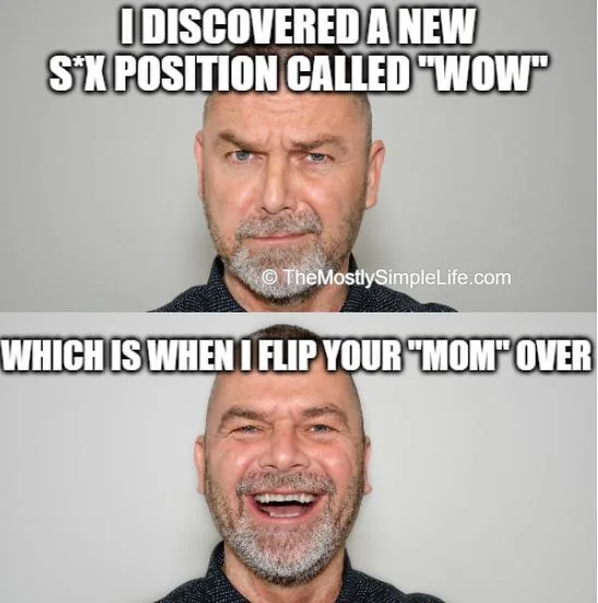 dad joke about flipping your mom over