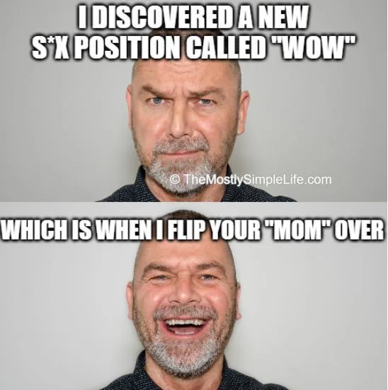 meme about a dad making a dirty joke