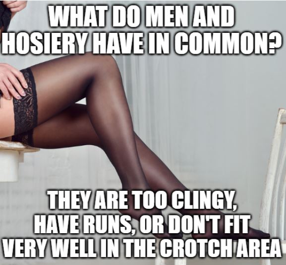 joke about hosiery and men