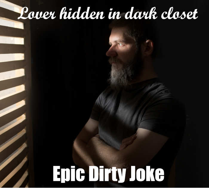 header image showing a man hidden in a very dark closet with lights coming through the door