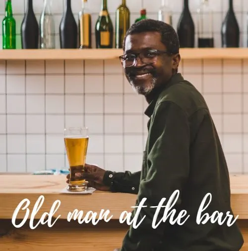 joke about an old man at the bar