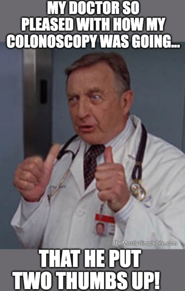 Doctor with 2 thumbs up.