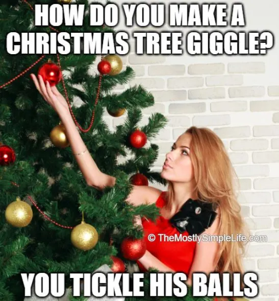 joke about a giggling christmas tree