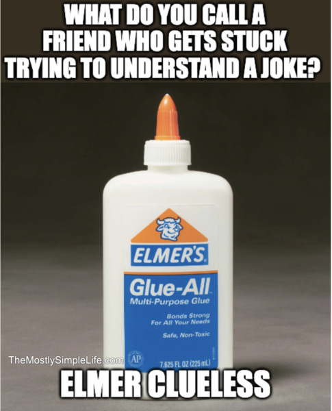 Elmer's glue bottle.