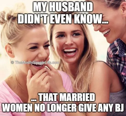 sexist joke about married women