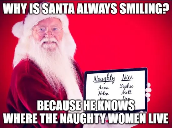 joke about santa and naughty women