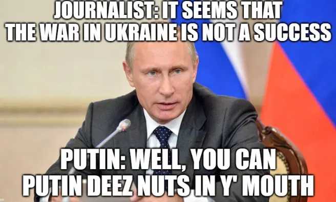 meme with putin deez nuts joke